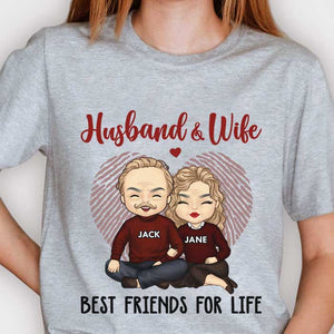 Husband And Wife, Best Friends For Life - Gift For Couples, Husband Wife - Personalized Unisex T-shirt, Hoodie.