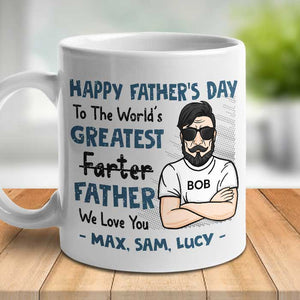 World's Greatest Father - Gift For Dad - Personalized Mug.