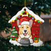 Christmas Dog House - Christmas Is Coming - Personalized Custom House Shaped Wood Christmas Ornament