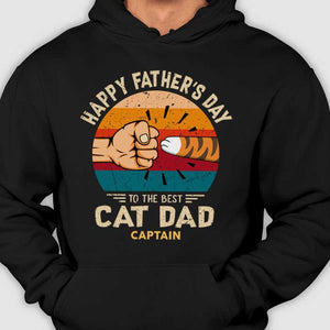Happy Father's Day To Cat Dad - Gift for Dad, Personalized Unisex T-Shirt.