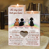 You Didn't Go Alone - Part Of Me Went With You - The Day God Took You Home - Personalized Candle Holder