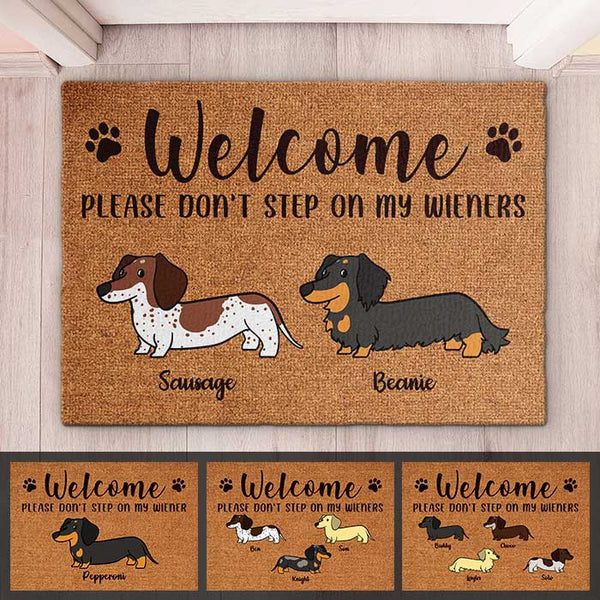Don't Trip Over My Wiener Doormat Weiner Doormat 