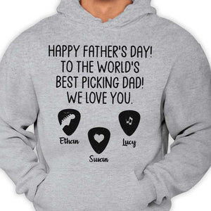 To The World Best Picking Dad - Gift For Dad - Personalized Unisex T-Shirt.