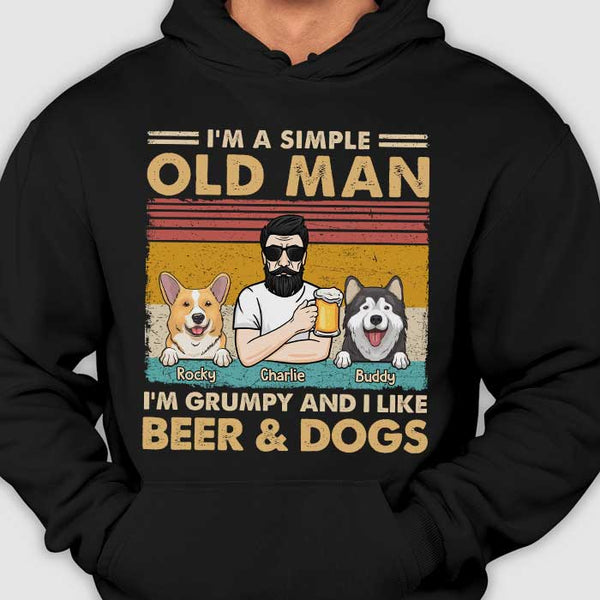 I Am A Simple Man I Love Freedom Drink Beer I Like Fishing And Boobs I  Protect My Family Print On Back T-Shirt Only