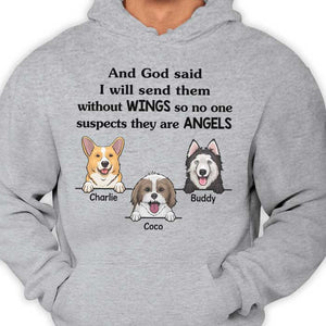 No One Suspects They Are Angels  - Personalized Unisex T-Shirt.