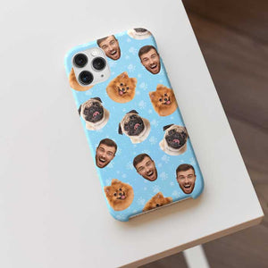 Colorful Paw - Upload Image, Gift For Pet Lovers - Personalized Phone Case.