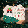 Naughty, Nice, I Tried - Personalized Custom Benelux Shaped Wood Christmas Ornament - Upload Image, Gift For Pet Lovers, Christmas New Arrival Gift