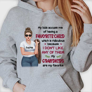 My Kids Accuse Me Of Having A Favorite Child - Gift For Mom, Grandma - Personalized Unisex T-shirt, Hoodie