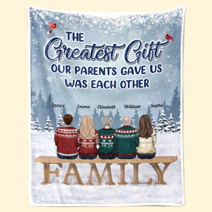 Family Where Life Begins And Love Never Ends - Memorial Personalized Custom Blanket - Sympathy Gift, Christmas Gift For Family Members