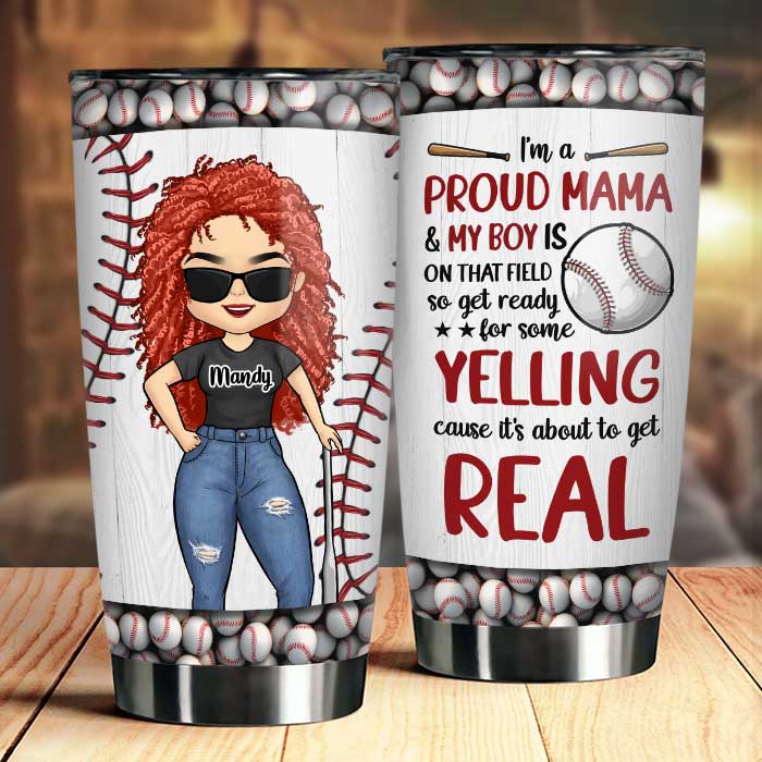 Personalized Mama Tumbler With Pictures, Gift For Mama On