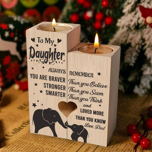 You're Smarter Than You Think - Family Candle Holder - Christmas Gift For Daughter From Dad