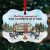 Life Is Better Around The Campfire - Bestie Personalized Custom Ornament - Aluminum Benelux Shaped - Christmas Gift For Best Friends, BFF, Sisters