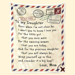 For My Little Girl That You Once Were - Family Blanket - Christmas Gift For Daughter From Mom