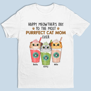 Happy Meowther’s Day - Cat Personalized Custom Unisex T-shirt, Hoodie, Sweatshirt - Mother's Day, Gift For Pet Owners, Pet Lovers
