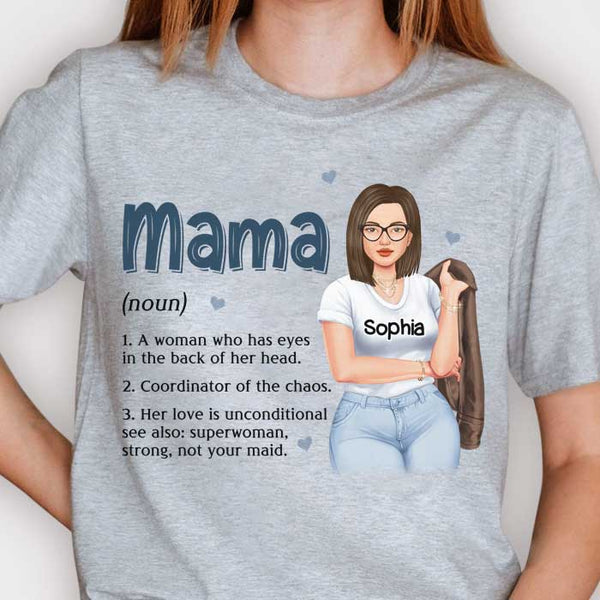 Dog Mom - Personalized Shirt - Birthday, Funny, Mother's Day Gift for Her, Woman, Girl, Dog Mom, Dog Mama, Fur Mama Women Tee / White / XL