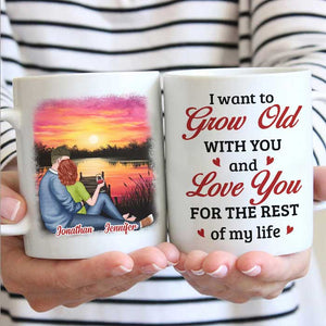 I Want To Grow Old With You - Gift For Couples, Personalized Mug.