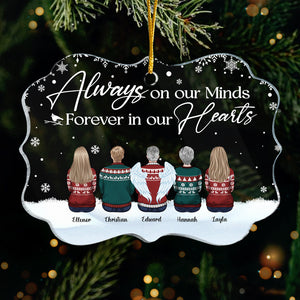 Although You Cannot See Me, I'm Always With You - Personalized Custom Benelux Shaped Acrylic Christmas Ornament - Memorial Gift, Sympathy Gift, Christmas Gift