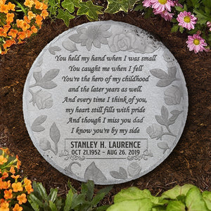 Memorial Stone | Hold You In Our Hearts Until We Can buying Hold You In Heaven | Sympathy gift | Memorial Garden Stone | Remembrance Tree Marker