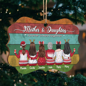 Personalized Christmas Ornament - Mother & Daughters Forever