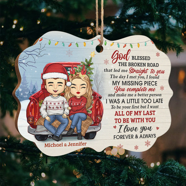 thumbnail image 2 of Smile Art Design Personalized Photo Christmas Ornament 2022 2 of 14