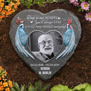 You'll Always Stay Loved And Missed Everyday - Personalized Memorial Stone, Human Grave Marker - Upload Image, Memorial Gift, Sympathy Gift