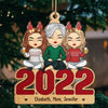 Christmas Making Memories Together - Family Personalized Custom Ornament - Wood Unique Shaped - Christmas Gift For Daughter From Mother