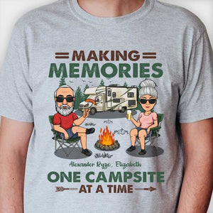 Let's Sit By The Campfire - Personalized Unisex T-shirt, Hoodie - Gift For Bestie, Gift For Camping Lovers