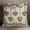 Grandchildren Make Life Grand - Gift For Grandma, Personalized Pillow (Insert Included)