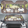 Travelling With Rabbits - Personalized Auto Sunshade - Gift For Couples, Husband Wife