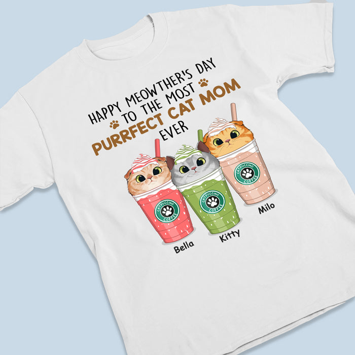 Happy Meowther’s Day - Cat Personalized Custom Unisex T-shirt, Hoodie, Sweatshirt - Mother's Day, Gift For Pet Owners, Pet Lovers