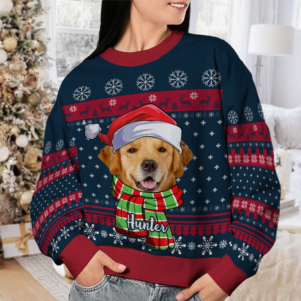 Have A Fetching Christmas - Dog & Cat Personalized Custom Ugly Sweatshirt Unisex Wool Jumper Christmas Gift For Pet Owners Pet Lovers P65598662