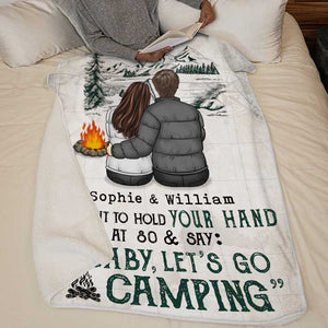 Gone Camping Throw Blanket