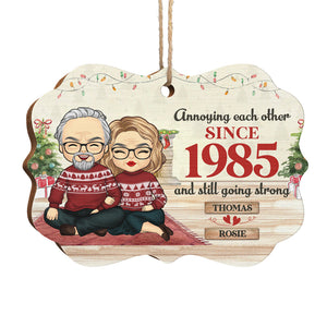 Annoying & Still Going Strong - Personalized Custom Benelux Shaped Wood Christmas Ornament - Gift For Couple, Husband Wife, Anniversary, Engagement, Wedding, Marriage Gift, Christmas Gift