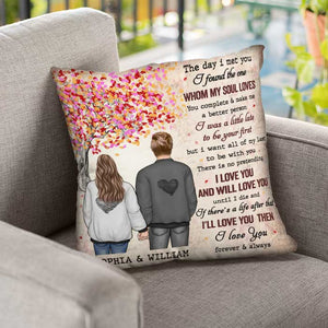You Complete Me And Make Me A Better Person - Gift For Couples, Personalized Pillow (Insert Included).