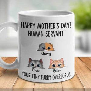 Your Tiny Furry Overlord Happy Mother's Day - Gift For Mother's Day - Personalized Mug.