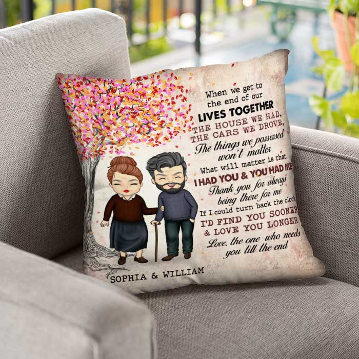 Thank You For Always Being There For Me - Gift For Couples, Husband Wife, Personalized Pillow (Insert Included).