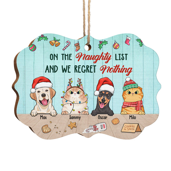 We Tried To Be Good But We Take After Mommy - Dog & Cat Personalized Custom Ornament - Wood Benelux Shaped - Christmas Gift For Pet Owners, Pet Lovers