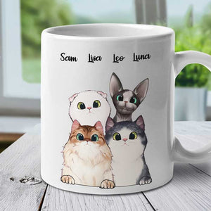 Happy Mother's Day To The Best Cat Mum - Gift For Mother's Day - Personalized Mug.