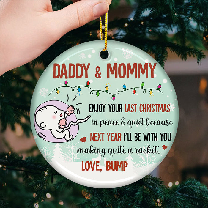 Personalized First Christmas As Mom Ceramic Ornament, New Mom Photo  Christmas Ornament, First Time Mom Keepsake - Best Personalized Gifts For  Everyone