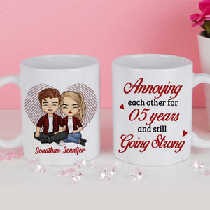 Annoying Each Other For So Many Years & Still Going Strong - Gift For Couples, Personalized Mug.