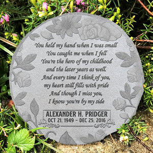 You're The Hero Of My Childhood - Personalized Memorial Stone, Human Grave Marker - Memorial Gift, Sympathy Gift