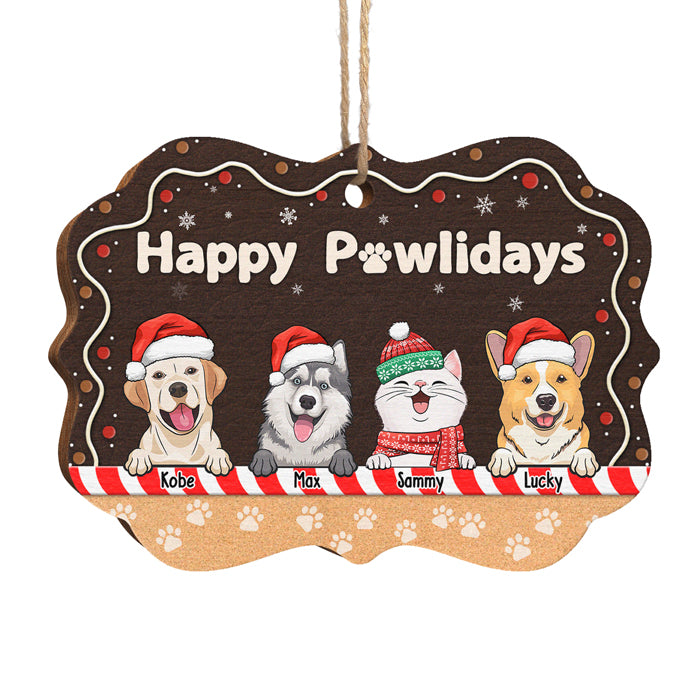 Believe In Santa Paws - Dog & Cat Personalized Custom Ornament - Wood Benelux Shaped - Christmas Gift For Pet Owners, Pet Lovers