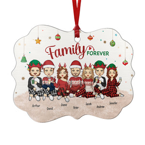 Family Is The Greatest Gift - Family Personalized Custom Ornament - Aluminum Benelux Shaped - Christmas Gift For Family Members