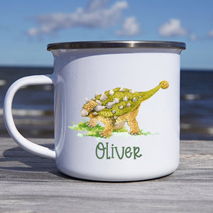 I Love My Dinosaur - Kid Personalized Custom Hot Chocolate Mug, Cup - Christmas Gift For Birthday Party Favors, Birthday Gift For Kids