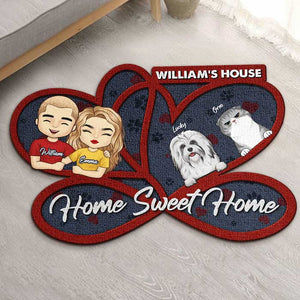 This Is Our Sweet Home - Personalized Shaped Decorative Mat - Gift For Pet Lovers
