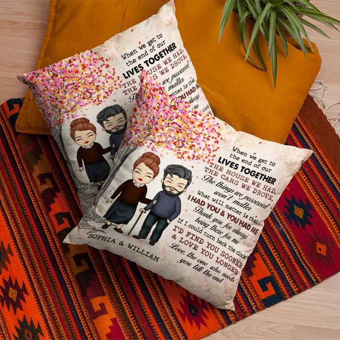 Thank You For Always Being There For Me - Gift For Couples, Husband Wife, Personalized Pillow (Insert Included).