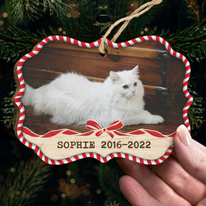 Forever Loyal Forever Loved - Personalized Custom Benelux Shaped Wood Photo Christmas Ornament - Upload Image, Memorial Gift, Sympathy Gift, Christmas Gift