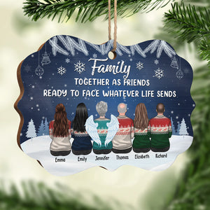 We Stick Together Till The End - Family Personalized Custom Ornament - Wood Benelux Shaped - Christmas Gift For Siblings, Brothers, Sisters, Cousins