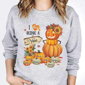 I Love Being A Grandma - Personalized Custom Unisex T-Shirt, Hoodie, Sweatshirt - Gift For Grandma, Grandparents, Halloween Gift