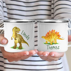 Rawr Means I Love You In Dinosaur - Kid Personalized Hot Chocolate Mug, Cup - Gift For Birthday Party Favors, Birthday Gift